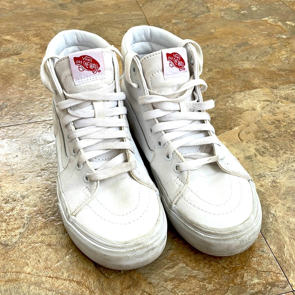 White High Top Vans